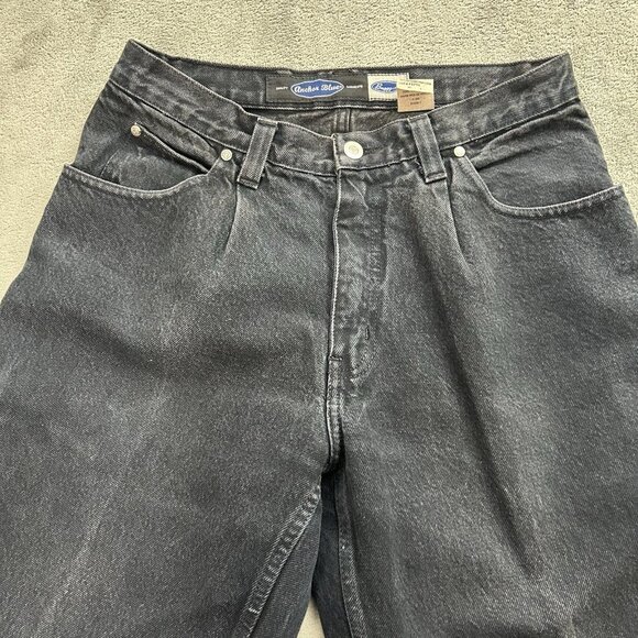 Anchor Blue Baggy Jeans 28x31 Faded Black Loose Wide Leg Skater Grunge Y2K Fades - Picture 6 of 13